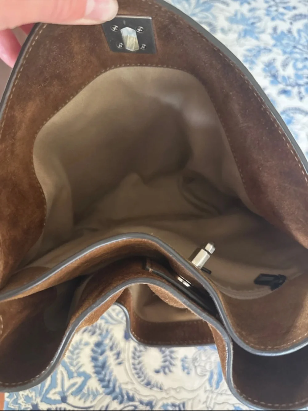 Suede Brown Women’s Shoulder Bag